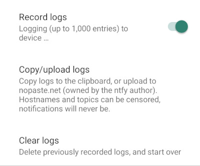 Recording logs on Android